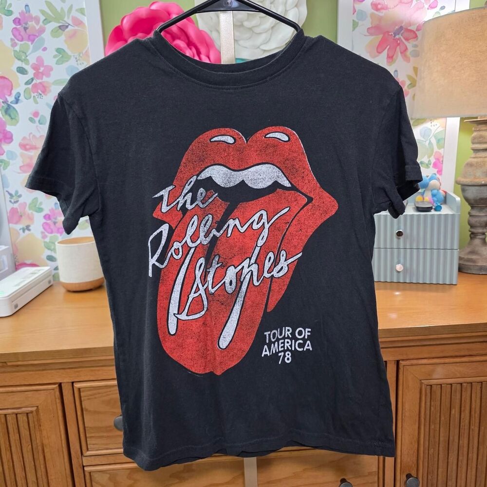 The-rolling-stones Women's Black T-shirt